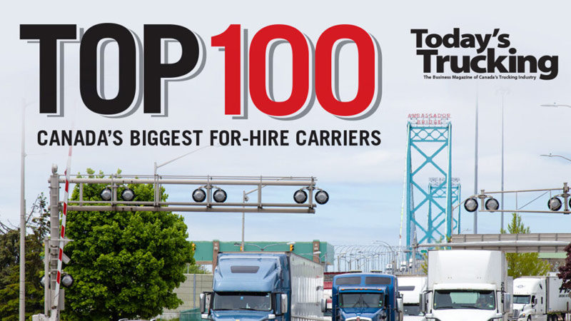 Top 100 Canada's biggest for hire carriers